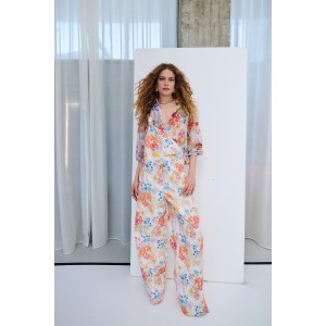 Iraida Sunspell White Denim Ολόσωμη Φόρμα