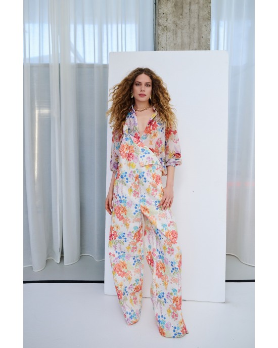 Iraida Sunspell White Denim Ολόσωμη Φόρμα