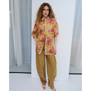 Iraida Sunspell Yellow Oversized Πουκάμισο