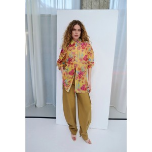 Iraida Sunspell Yellow Oversized Πουκάμισο