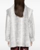 Jakke Gwenyth Grey Mink Stripe Faux Γούνα