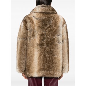 Jakke Rosemary Brown Fox Faux Γούνα