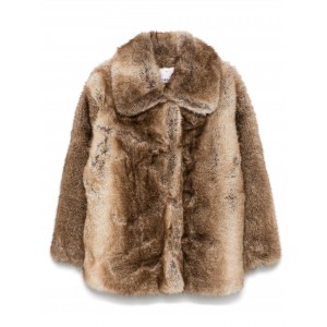 Jakke Rosemary Brown Fox Faux Γούνα
