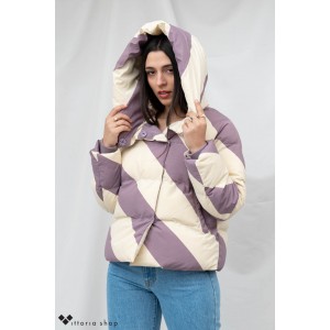 Jakke Patricia Tiger Μπουφάν Εκρού/Λεβάντα