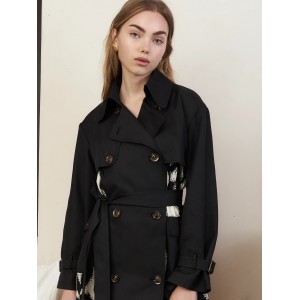 Jovonna June Trench Geometric Παλτό