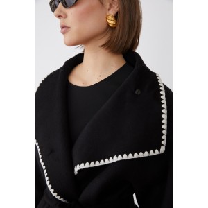 Jovonna Douvres Black Παλτό