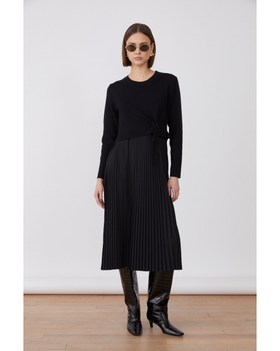 Jovonna Merida Knitted Black Φόρεμα Jovonna Merida Knitted Black Φόρεμα