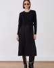 Jovonna Merida Knitted Black Φόρεμα Jovonna Merida Knitted Black Φόρεμα