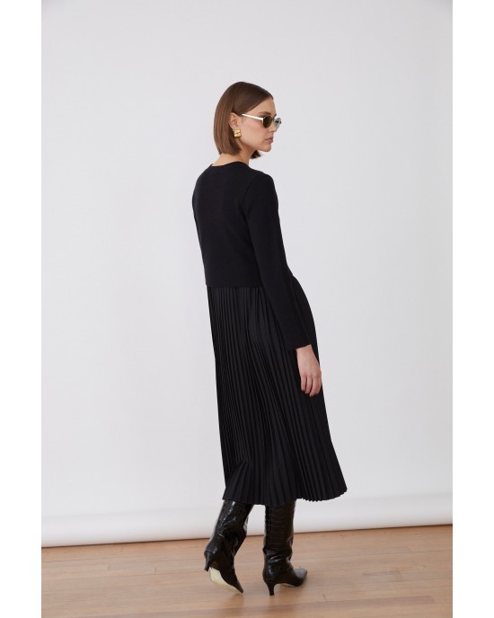 Jovonna Merida Knitted Black Φόρεμα Jovonna Merida Knitted Black Φόρεμα