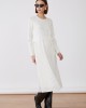 Jovonna Merida Knitted White Φόρεμα Jovonna Merida Knitted White Φόρεμα