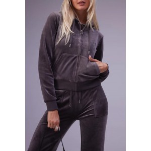 Juicy Couture Top Hat Classic Velour Robertson Ζακέτα Φόρμας