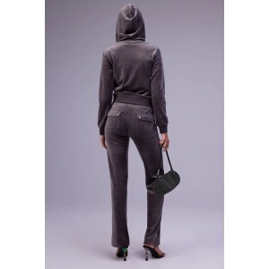 Juicy Couture Top Hat Classic Velour Del Ray Pocketed Παντελόνι Φόρμας