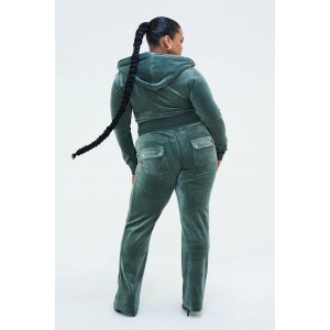 Juicy Couture Thyme Classic Velour Del Ray Pocketed Παντελόνι Φόρμας