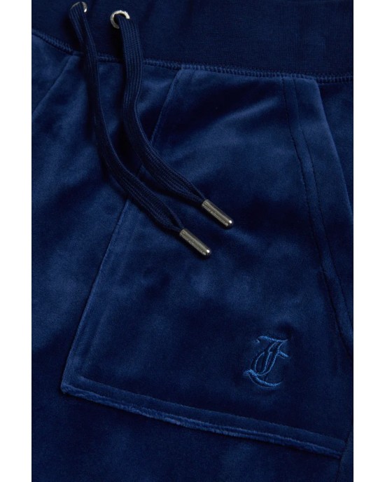 Juicy Couture Blue Depths Classic Velour Del Ray Pocketed Παντελόνι Φόρμας