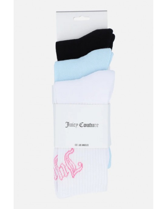 Juicy Couture Multi 3 Pack Logo Sport Κάλτσες