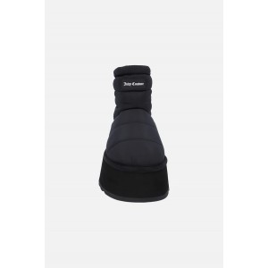 Juicy Couture Mandy Black Puffer Padded Μπότες Χιονιού