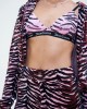 Juicy Couture Tawny Tiger Print Zip Through Φούτερ Με Κουκούλα
