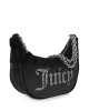 Juicy Couture Kimberly Small Hobo Velour Black Τσάντα Ώμου