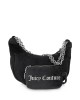 Juicy Couture Kimberly Small Hobo Velour Black Τσάντα Ώμου