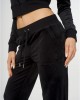 Juicy Couture Black Classic Velour Del Ray Pocketed Παντελόνι Φόρμας