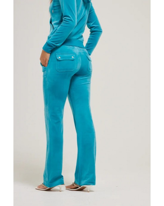 Juicy Couture Bisquey Bay Classic Velour Del Ray Pocketed Παντελόνι Φόρμας