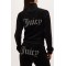 Juicy Couture Black Diamante Velour Παντελόνι Φόρμας