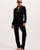 Juicy Couture Black Diamante Velour Παντελόνι Φόρμας