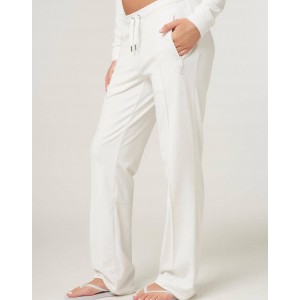 Juicy Couture Bright White Diamante Velour Παντελόνι Φόρμας