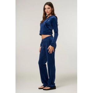 Juicy Couture Blue Depths Diamante Velour Παντελόνι Φόρμας
