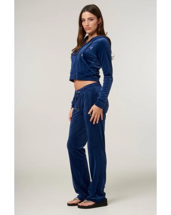 Juicy Couture Blue Depths Diamante Velour Παντελόνι Φόρμας