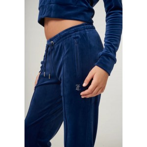 Juicy Couture Blue Depths Diamante Velour Παντελόνι Φόρμας