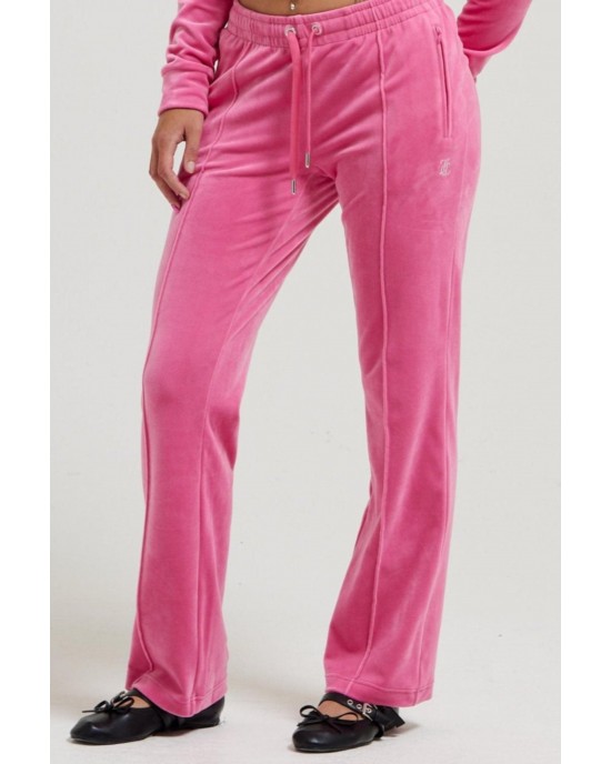 Juicy Couture Hot Pink Diamante Velour Παντελόνι Φόρμας