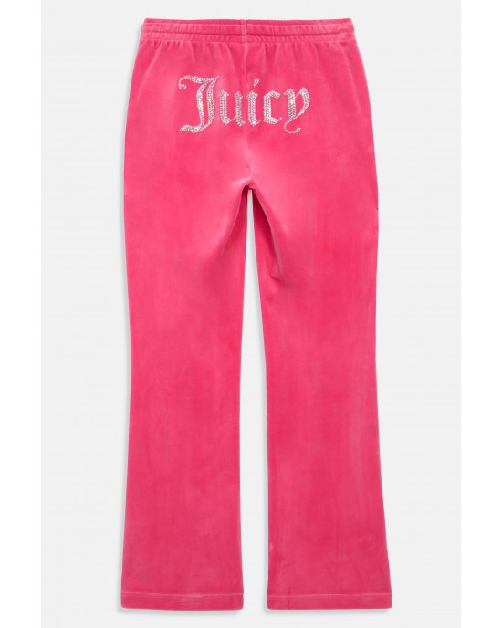 Juicy Couture Hot Pink Diamante Velour Παντελόνι Φόρμας