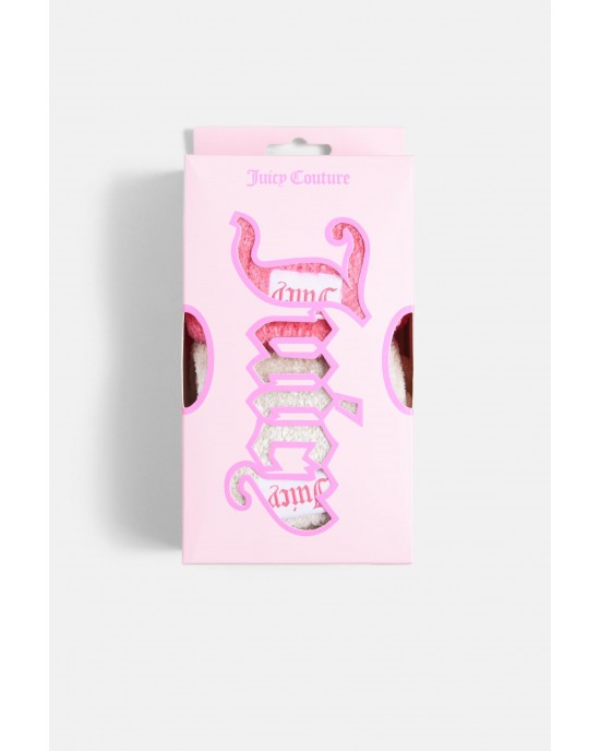 Juicy Couture Felicia Hot Pink/Oatmeal Marl Multipack Of 2 Fluffy Κάλτσες