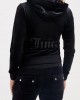 Juicy Couture Black Jewelled Classic Velour Robertson Ζακέτα Φόρμας