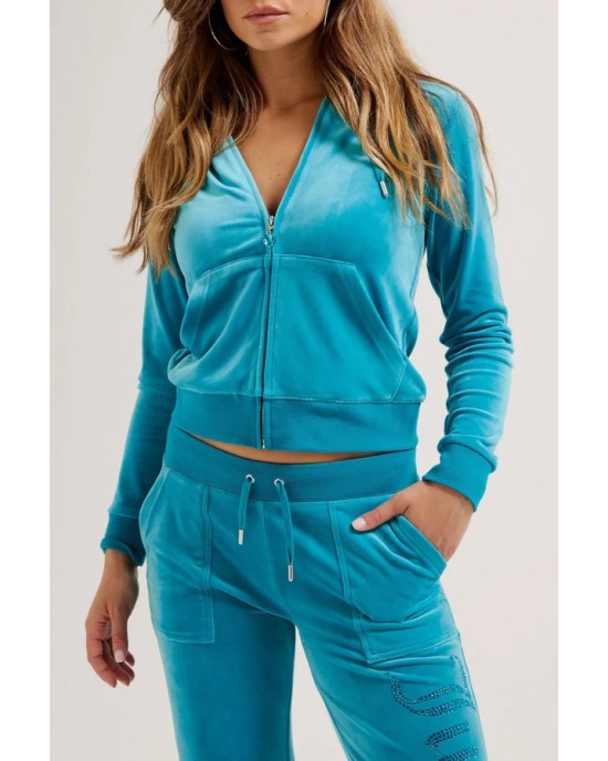 Juicy Couture Bisquey Bay Jewelled Classic Velour Robertson Ζακέτα Φόρμας