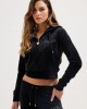 Juicy Couture Black Regal Diamante Cassic Velour Ζακέτα Φόρμας