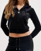 Juicy Couture Black Regal Diamante Cassic Velour Ζακέτα Φόρμας