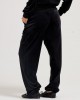 Juicy Couture Black Classic Velour Cuffed Relaxed Joggers Παντελόνι Φόρμας