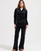 Juicy Couture Black Low Rise Jewelled Classic Velour Παντελόνι Φόρμας