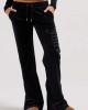 Juicy Couture Black Low Rise Jewelled Classic Velour Παντελόνι Φόρμας