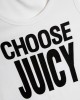 Juicy Couture Choose Juicy White Ribbed Vest Μπλούζα