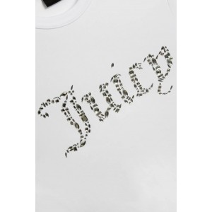 Juicy Couture Jewel Logo Girlfriend T-shirt White Μπλούζα