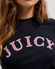 Juicy Couture College T-shirt Jersey Black Μπλούζα