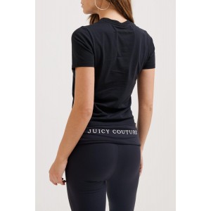 Juicy Couture College T-shirt Jersey Black Μπλούζα