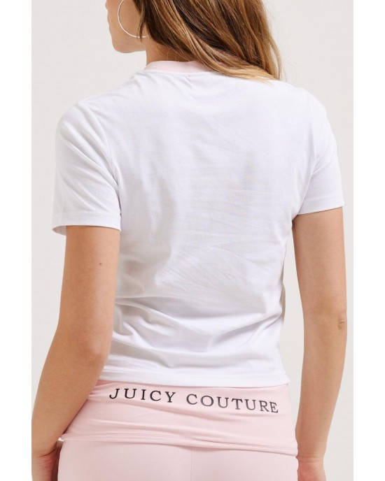 Juicy Couture College T-shirt Jersey White Μπλούζα