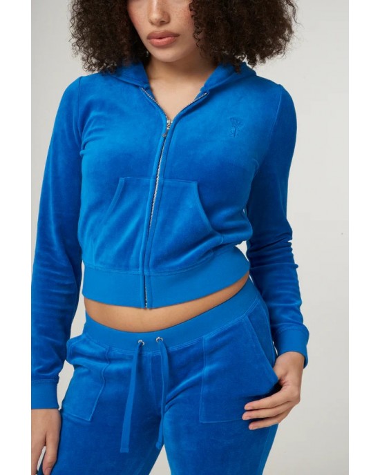 Juicy Couture Skydiver Bamboo Velour Heritage Ζακέτα Φόρμας