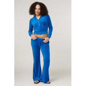 Juicy Couture Skydiver Bamboo Velour Ultra Low Rise Heritage Pocketed Παντελόνι Φόρμας