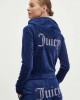 Juicy Couture Blue Depths Diamante Velour Zip-Through Ζακέτα Φόρμας