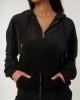 Juicy Couture Black Classic Velour Oversized Ζακέτα Φόρμας